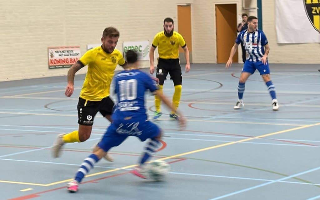 Actiemoment tijdens de wedstrijd tegen FC Eindhoven